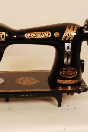 Poonam Swing Sewing Machine – Black & White